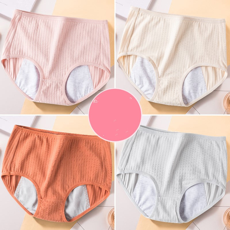 Menstrual period breathable cotton aunt safety pants