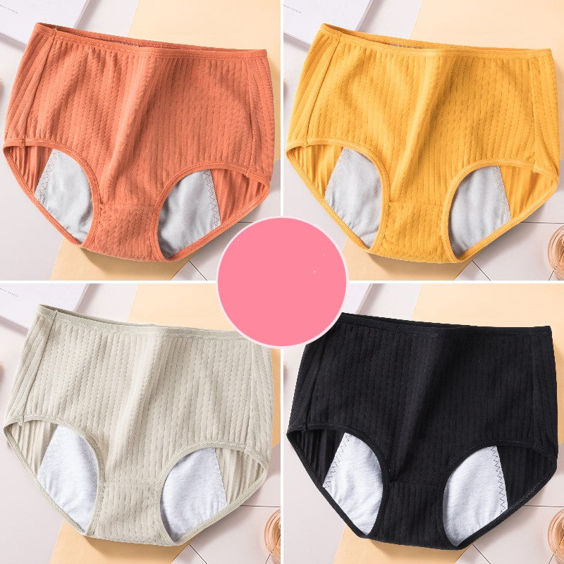 Menstrual period breathable cotton aunt safety pants