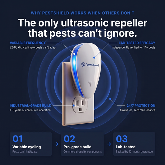 PestShield™ Ultrasonic Pest Repeller - Banish 14+ Pests for Good